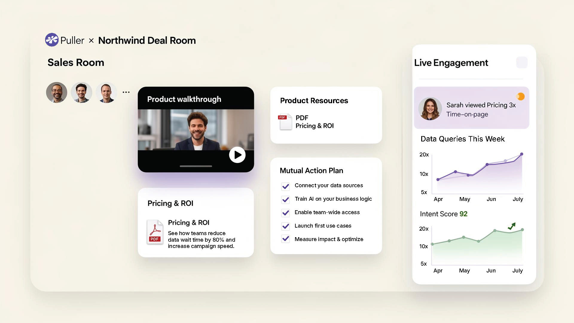 Puller Sales Room interface